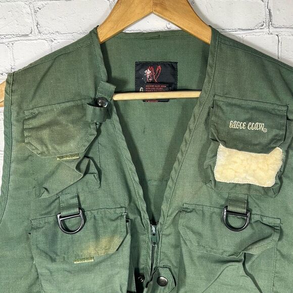 Eagle Claw Fishing Vest Size S/M Green Performance Fishing Gear Tactical - Picture 2 of 7